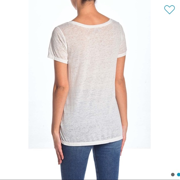 NWT Susina Ruched Burnout T-Shirt - Picture 2 of 6